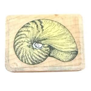 Ocean Sea Shell Small Rubber Stamp